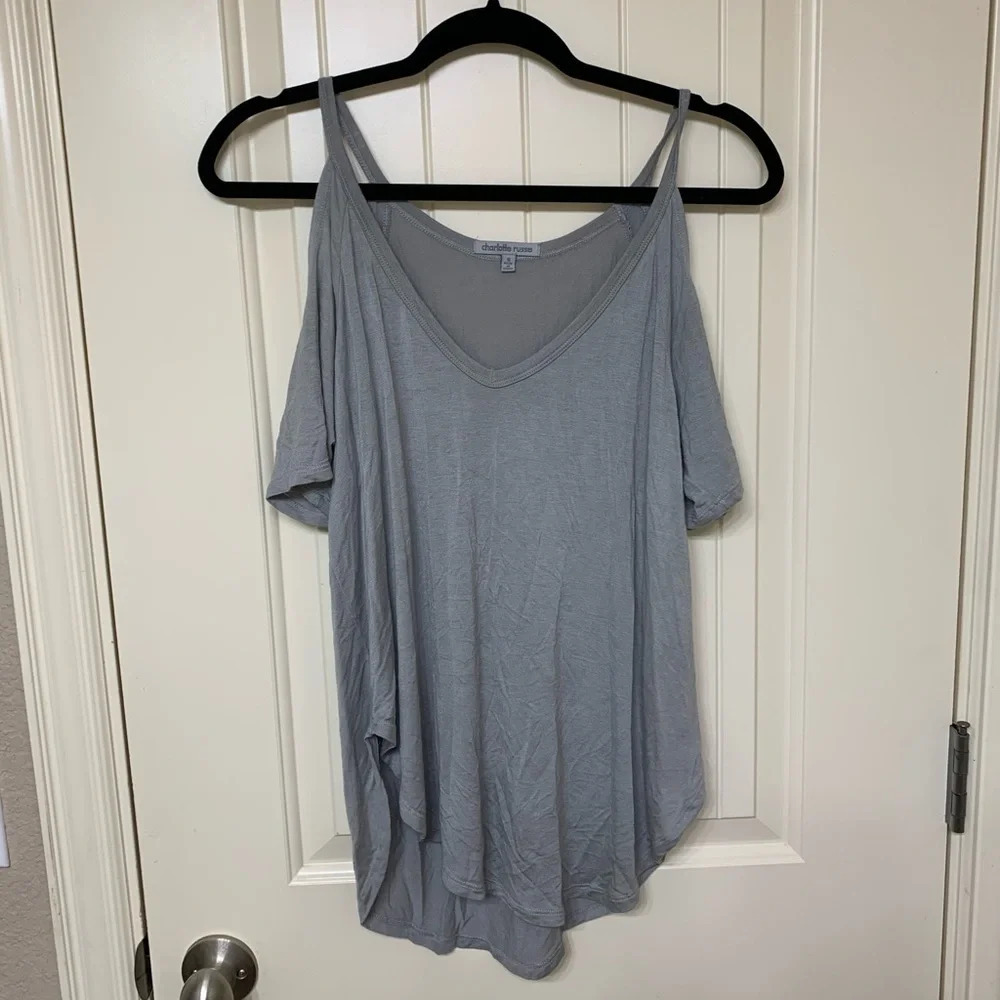 Charlotte Russe Cold-Shoulder Blouse